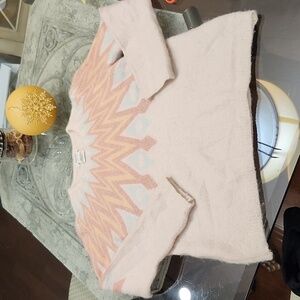 Bartolini Italy women's alpaca moher blend crewneck cable knit soft sweater m